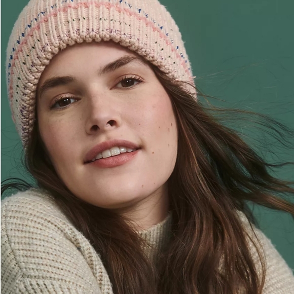 Anthropologie Sherbert Striped Beanie - Picture 3 of 7